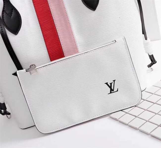 Louis Vuitton Outlet Neverfull Epi Leather MM 53763 white