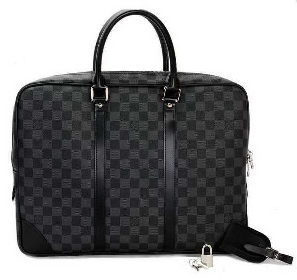 Louis Vuitton Outlet Damier Graphite Canvas Popte-Documents Voyage N41125