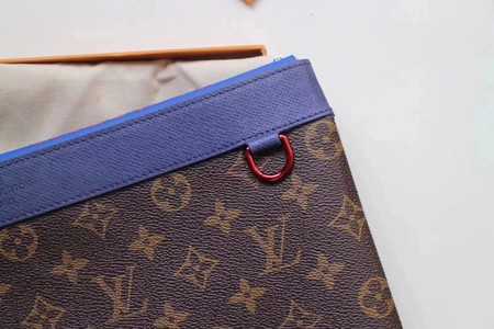 Louis Vuitton Outlet Monogram Canvas Clutch Bag POCHETTE APOLLO B63048 blue