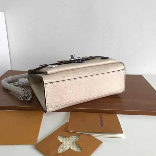 Louis Vuitton Outlet Original Leather Evening Bag Clutch Love Note replica M54500 cream