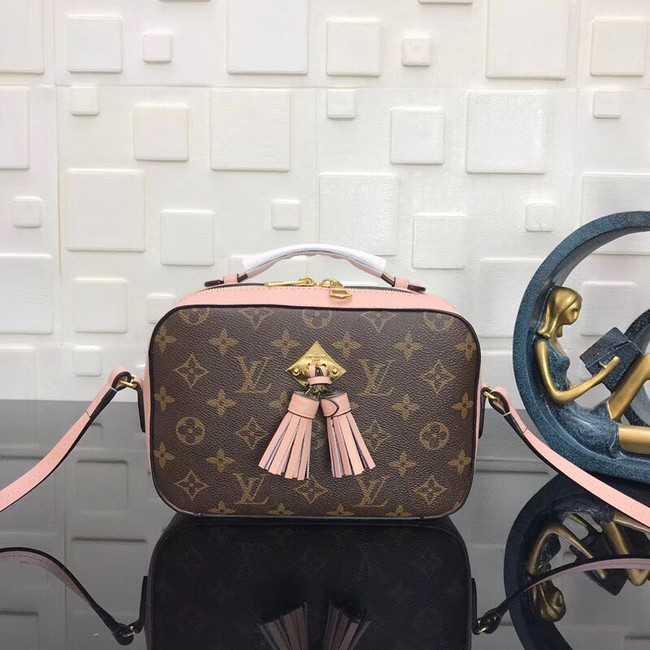 Louis Vuitton Outlet Monogram Canvas original Leather SAINTINGE N40154 pink