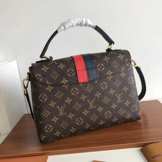 Louis Vuitton Outlet original monogram canvas ONE HANDLE 48998 red&black