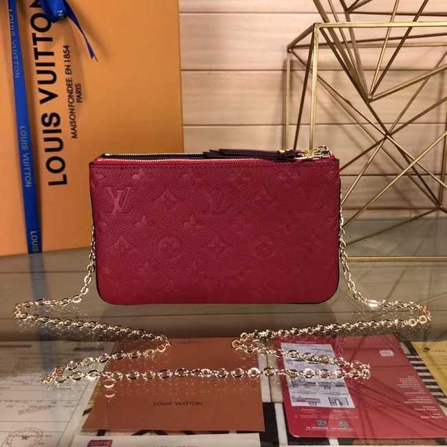 Louis Vuitton Outlet POCHETTE DOUBLE ZIP M63919 red