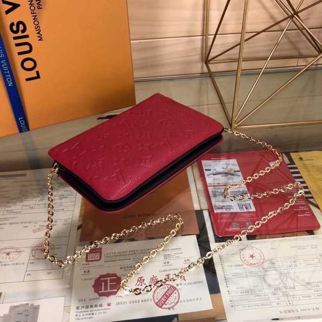 Louis Vuitton Outlet POCHETTE DOUBLE ZIP M63919 red