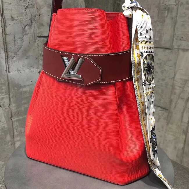 Louis Vuitton Outlet original Epi leather TWIST BUCKET M52803 red