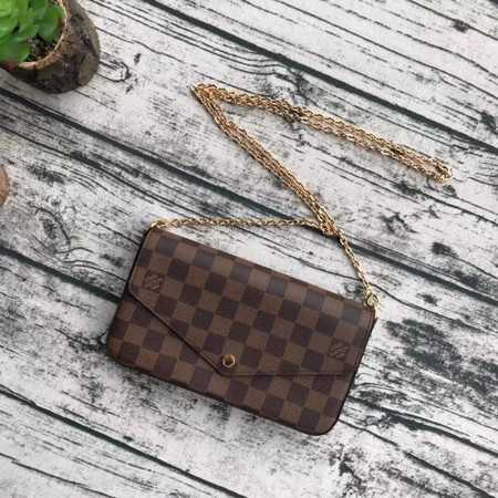 Louis Vuitton Outlet original Damier Canvas pochette felicie M61276