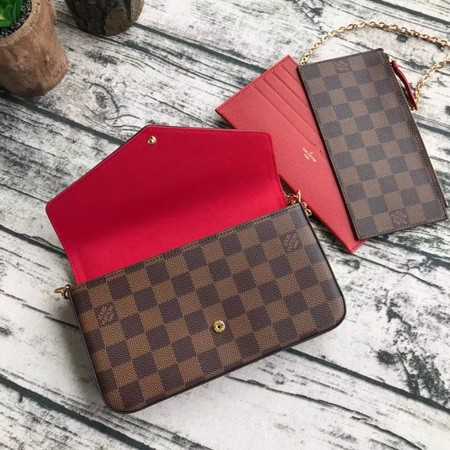 Louis Vuitton Outlet original Damier Canvas pochette felicie M61276