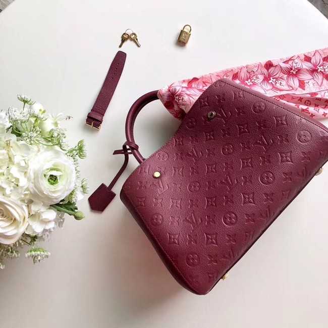 Louis Vuitton Outlet original MONTAIGNE MM M44311 fuchsia