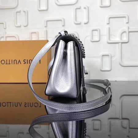 Louis Vuitton Outlet soft original calf leather LOCKME BB Bag M50250 silver