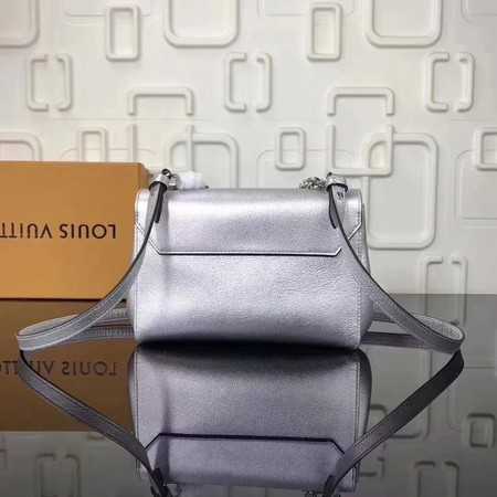 Louis Vuitton Outlet soft original calf leather LOCKME BB Bag M50250 silver