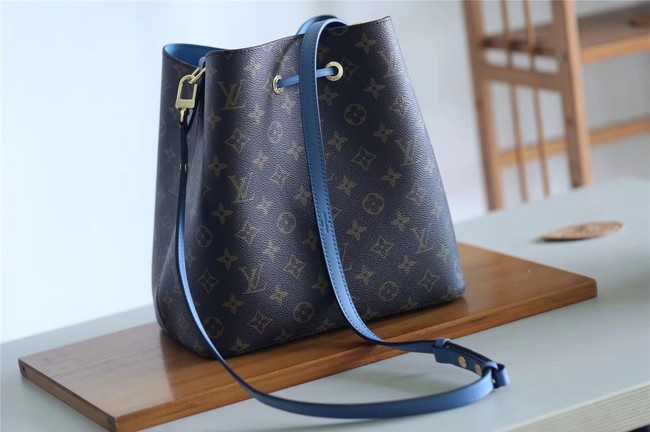 Louis Vuitton Outlet Monogram Canvas Original NEONOE M43569 blue