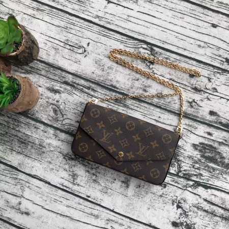 Louis Vuitton Outlet original monogram canvas pochette felicie M61276