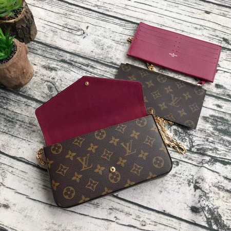 Louis Vuitton Outlet original monogram canvas pochette felicie M61276