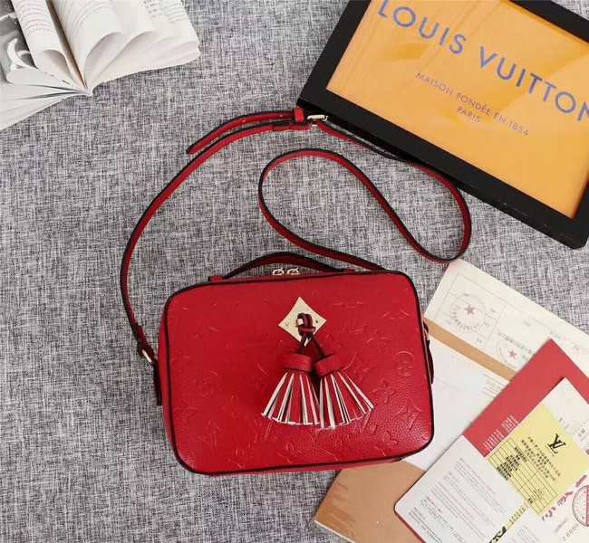 Louis Vuitton Outlet mongram empreinte SAINTONGE M44593 red