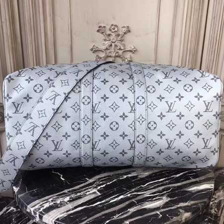 Louis Vuitton Outlet Monogram Canvas Keepall 45CM with Shoulder Strap 43858 silver