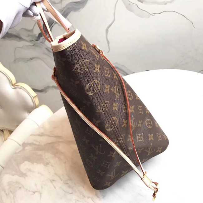 Louis Vuitton Outlet Monogram Canvas Original NEVERFULL GM M40990 red