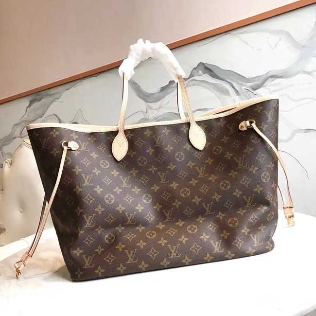 Louis Vuitton Outlet Monogram Canvas Original NEVERFULL GM M40990 red