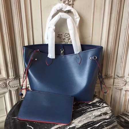 Louis Vuitton Outlet Original Neverfull Epi Leather MM 54185 Blue