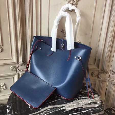 Louis Vuitton Outlet Original Neverfull Epi Leather MM 54185 Blue