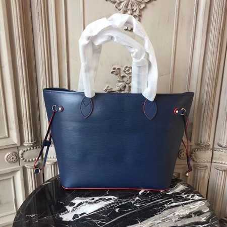 Louis Vuitton Outlet Original Neverfull Epi Leather MM 54185 Blue