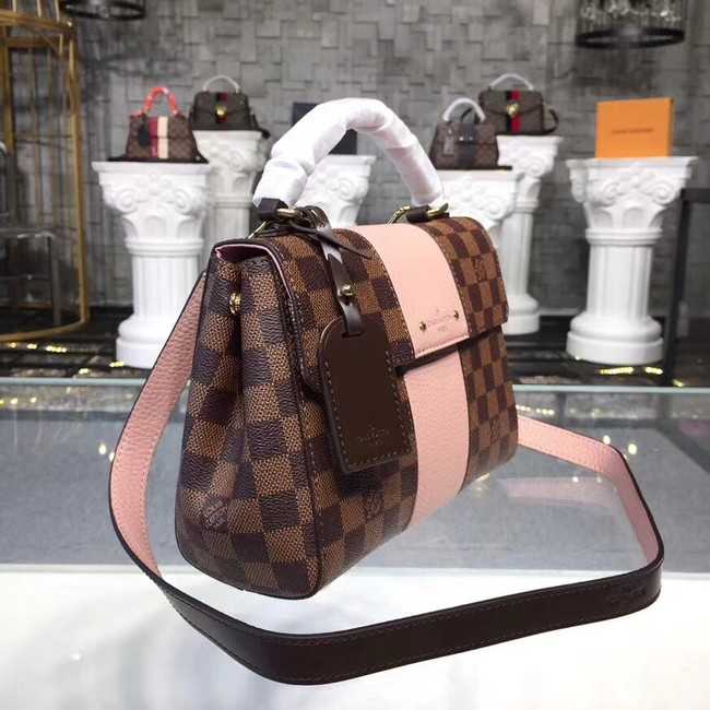 Louis Vuitton Outlet Original Damier Ebene Canvas BOND STREET BB N41071 pink