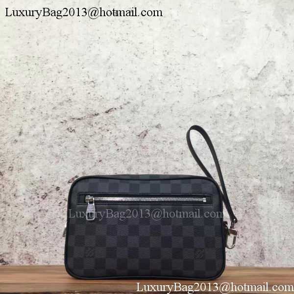 Louis Vuitton Outlet Damier Graphite Canvas KASAI CLUTCH N41664