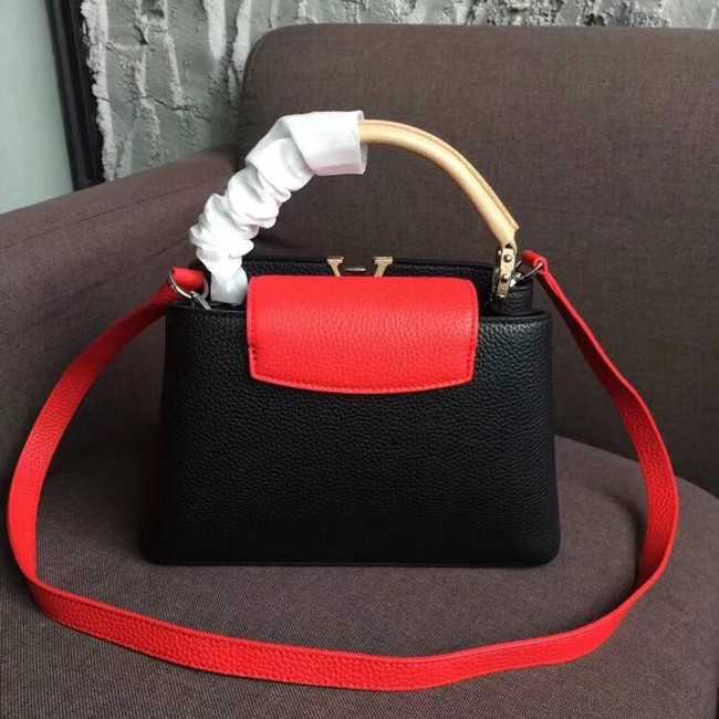 Louis Vuitton Outlet original CAPUCINES PM M51814 black&red