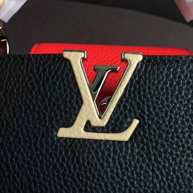 Louis Vuitton Outlet original CAPUCINES PM M51814 black&red