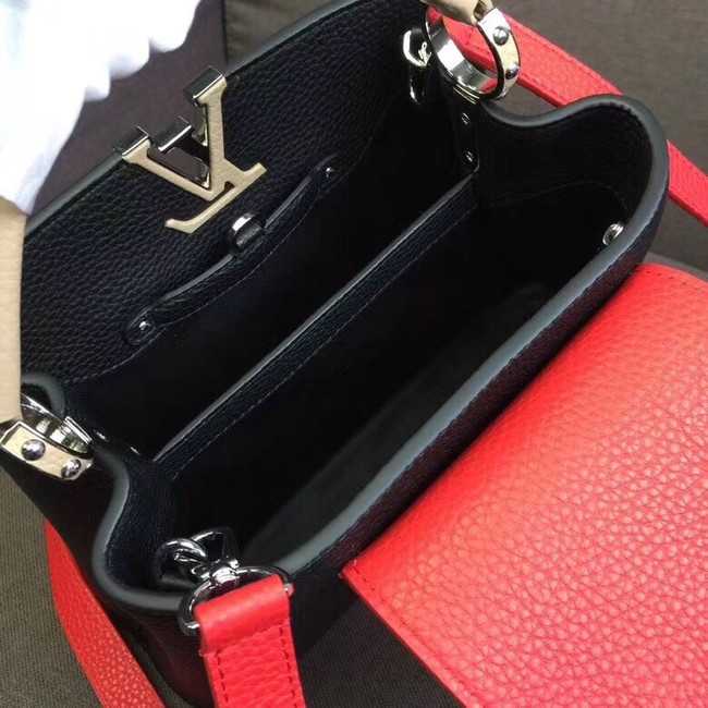 Louis Vuitton Outlet original CAPUCINES PM M51814 black&red