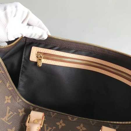 Louis Vuitton Outlet Monogram Canvas Keepall 50CM with Shoulder Strap 43861 blue.brown