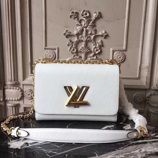 Louis Vuitton Outlet original epi leather TWIST MM M50332 white