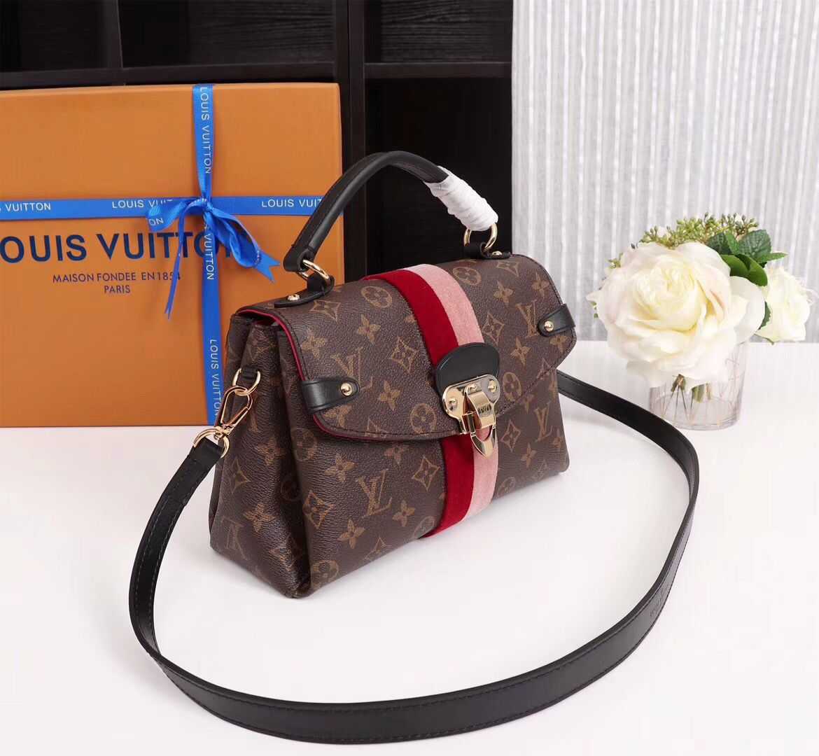 Louis Vuitton Outlet GEORGES BB M43866 pink&red