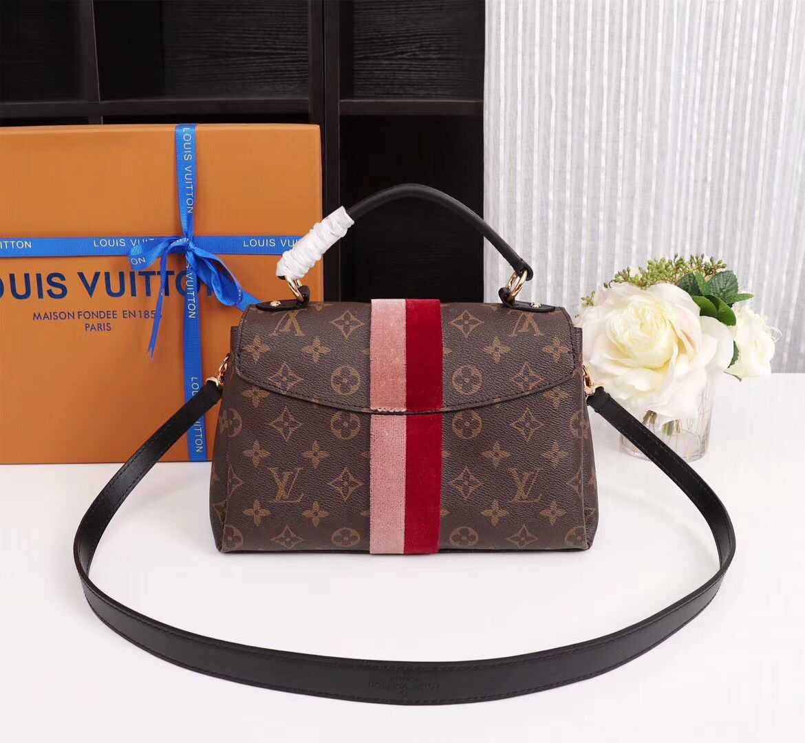 Louis Vuitton Outlet GEORGES BB M43866 pink&red