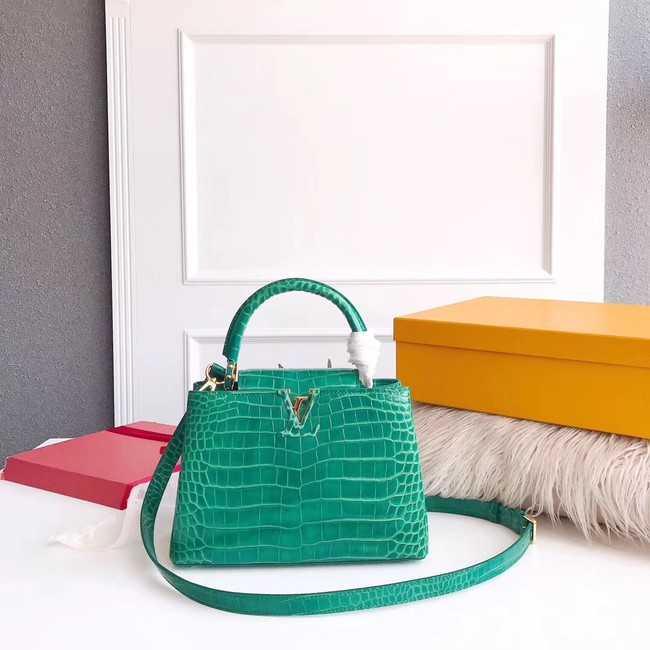 Louis Vuitton Outlet original crocodile CAPUCINES PM M94587 green