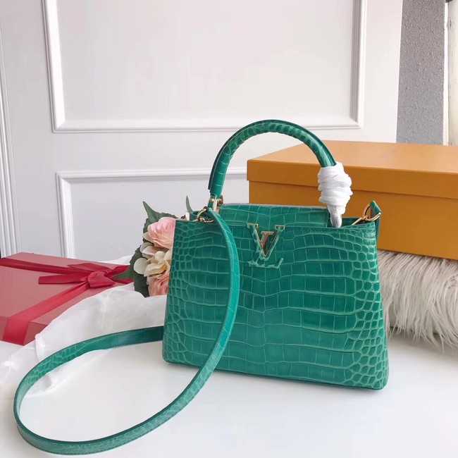 Louis Vuitton Outlet original crocodile CAPUCINES PM M94587 green