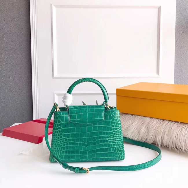 Louis Vuitton Outlet original crocodile CAPUCINES PM M94587 green