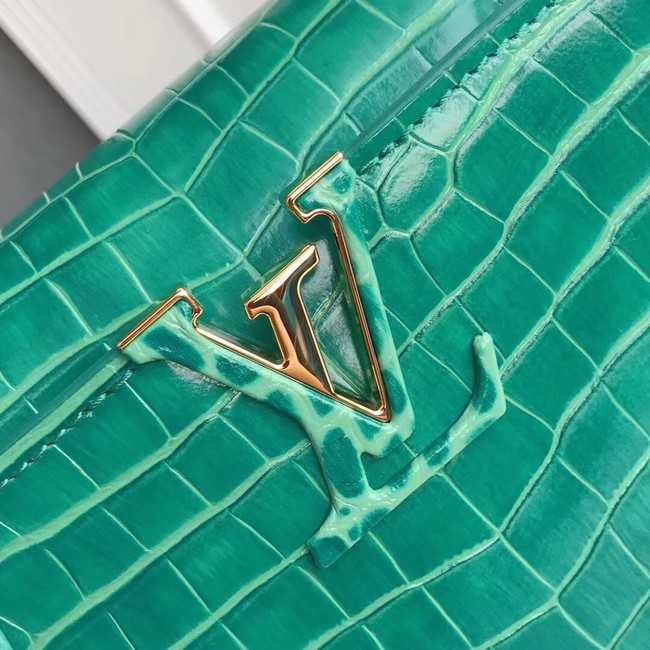 Louis Vuitton Outlet original crocodile CAPUCINES PM M94587 green