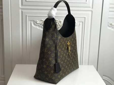 Louis Vuitton Outlet original monogram canvas flower hobo bag M43545 black