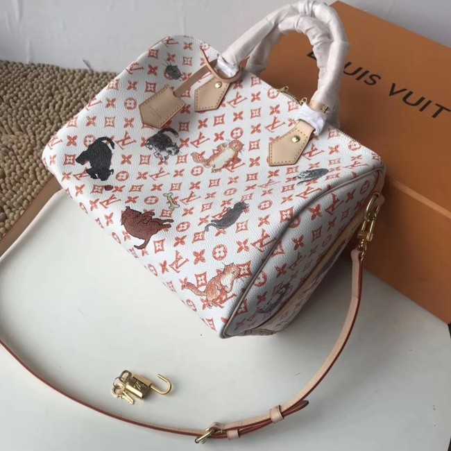 Louis Vuitton Outlet SPEEDY 30 BANDOULIERE M44401 white