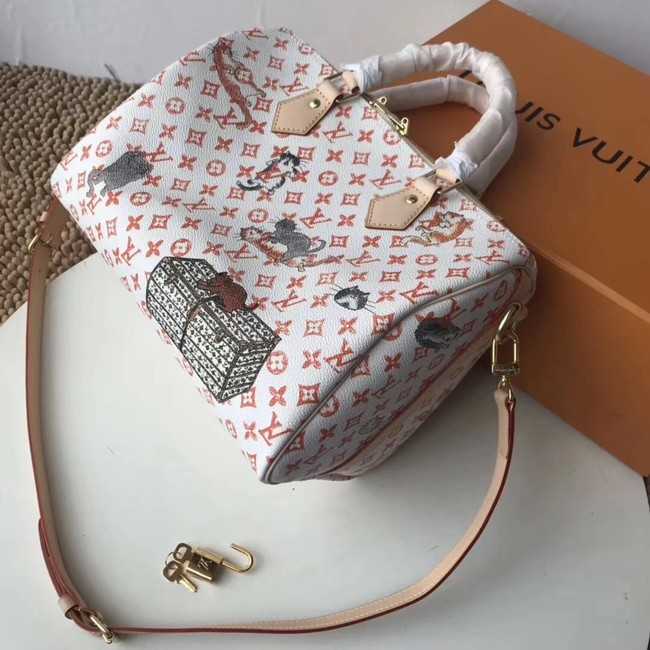 Louis Vuitton Outlet SPEEDY 30 BANDOULIERE M44401 white