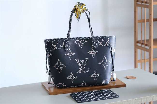 Louis Vuitton Outlet Original Monogram Canvas NEVERFULL M41177 black