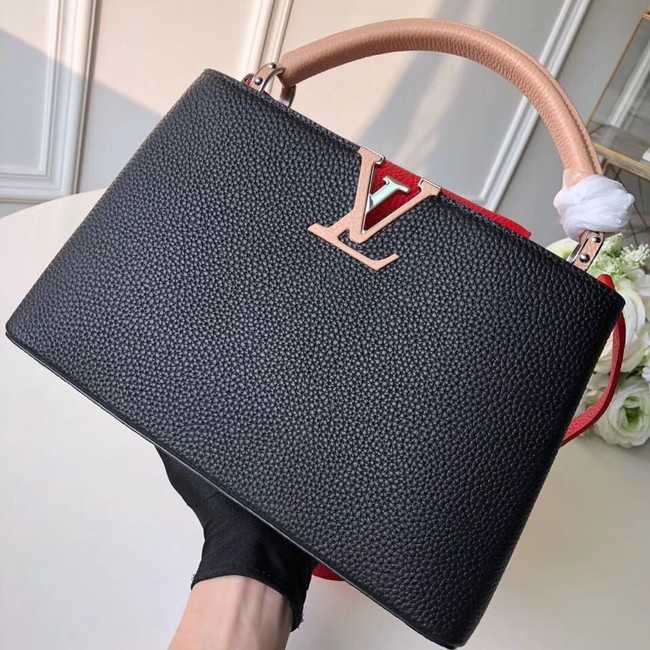 Louis Vuitton Outlet CAPUCINES PM M51814 black&pink&red