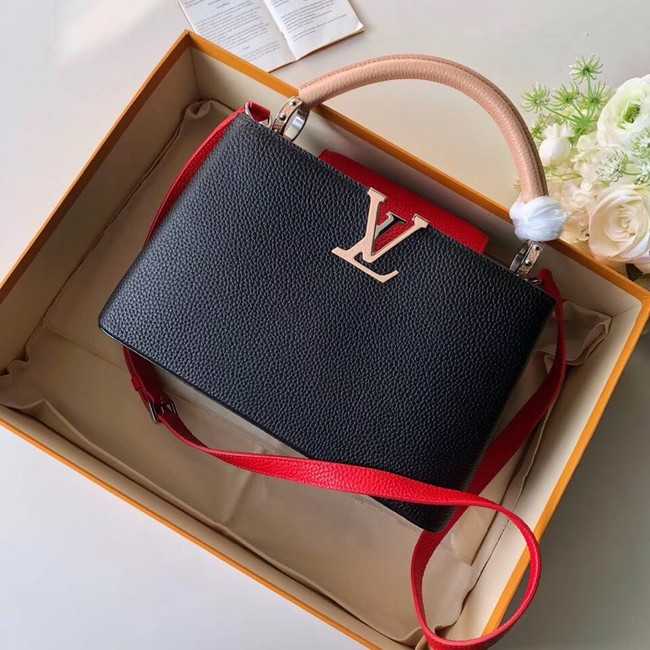 Louis Vuitton Outlet CAPUCINES PM M51814 black&pink&red