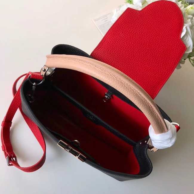 Louis Vuitton Outlet CAPUCINES PM M51814 black&pink&red