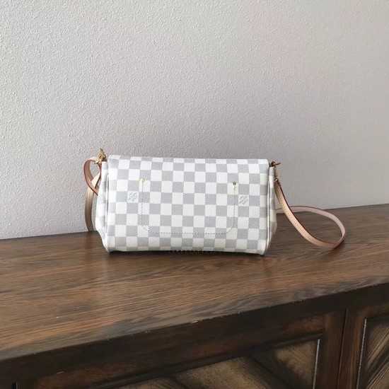 Louis Vuitton Outlet original favorite damier azur canvas handbags M40718