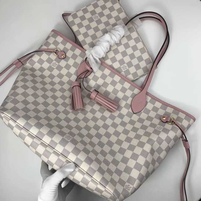 Louis Vuitton Outlet Damier Azur Original NEVERFULL N44363