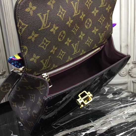 Louis Vuitton Outlet Original Monogram Vernis Tote Bag CHERRYWOOD 53352 purple