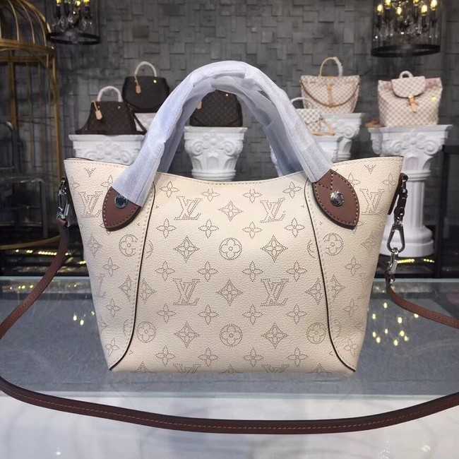 Louis Vuitton Outlet original Mahina Leather Tote Bag 54351 cream