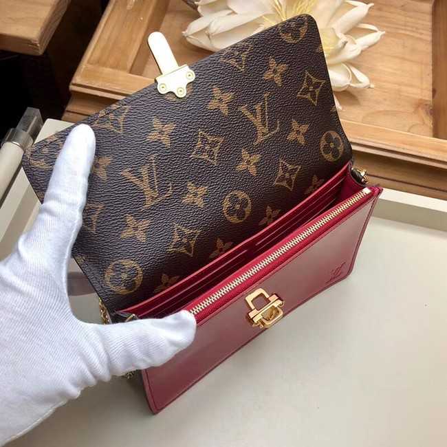 Louis Vuitton Outlet Original CHERRYWOOD CHAIN WALLET M63306 rose