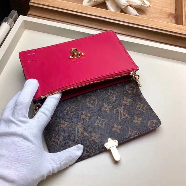 Louis Vuitton Outlet Original CHERRYWOOD CHAIN WALLET M63306 rose